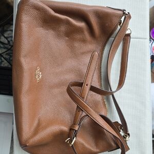 Coach Tan Leather Shoulder Bag